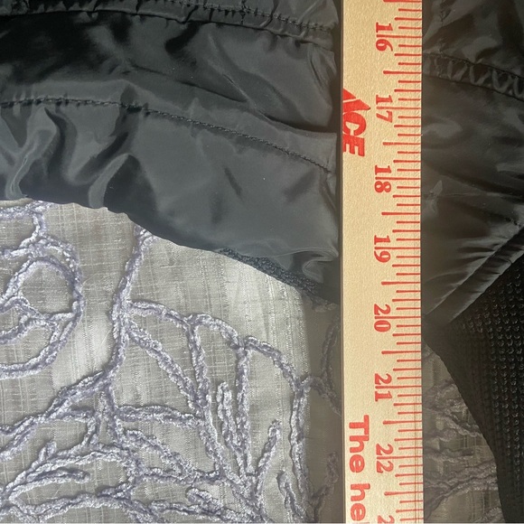 CB Black Moto Jacket Knit Back  Asymmetrical Zip with Pockets Womens Sz M - Picture 6 of 8